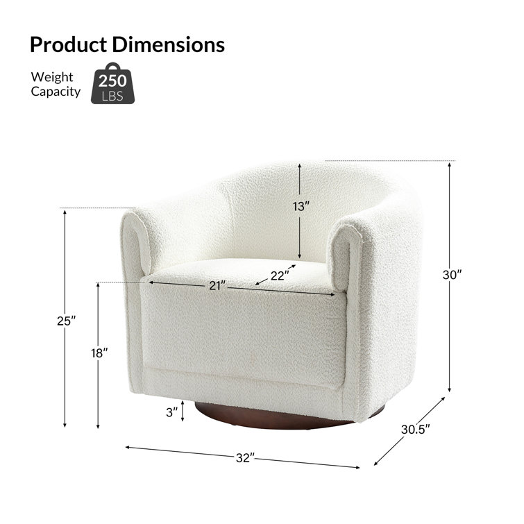 Brayden studio giacchetto online swivel armchair